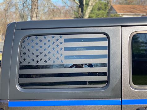 Pair Of American Flag Decals Graphics Fit Back Side Windows Of Etsy