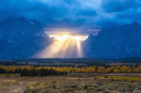 Heavenly Light In The Grand Tetons One Cloudy Day Oc 5381 × 3585