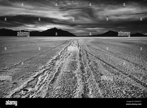 Bonneville Salt Flats In Utah Usa Stock Photo Alamy