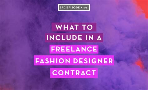 What To Include In A Freelance Fashion Designer Contract