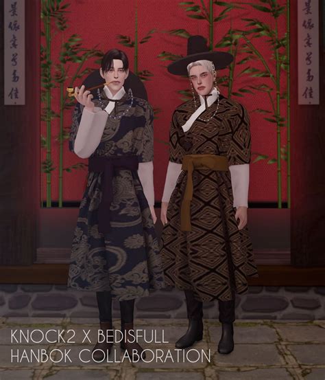 Sims4 Knock2xbedhanbok Collaboration Sims 4 Collections Sims Sims 4
