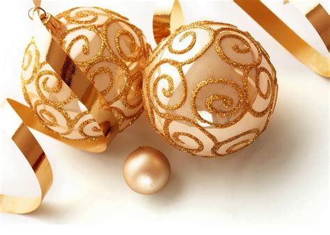 Gold Christmas Ornaments Pictures And Photos