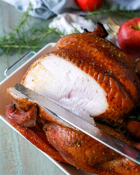 juicy smoked turkey recipe tutorial tangled with taste