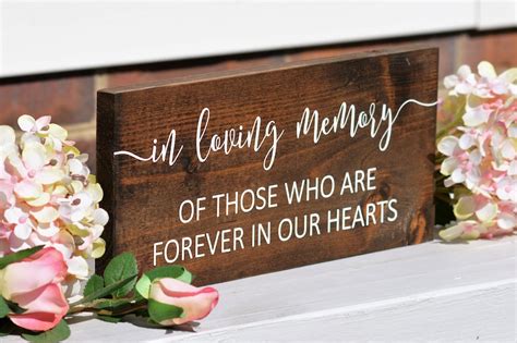 In Loving Memory Sign In Loving Memory Of Those Who Are Etsy