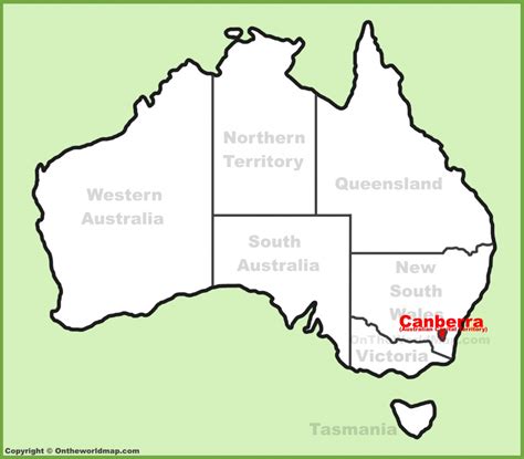 Printable Map Of Canberra Printable Maps