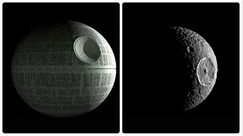 LÉtoile De La Mort De Star Wars Existe Cest Une Lune De Saturne