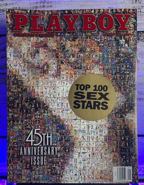 January Vintage Playboy Magazine Th Anniversary Issue Top Sex Stars Ebay