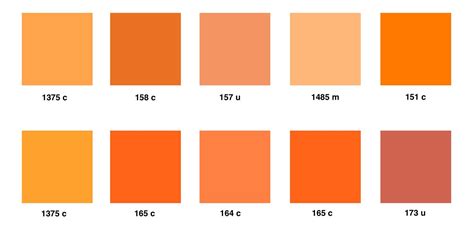 Pantone Shades Of Orange Hogar Pantone