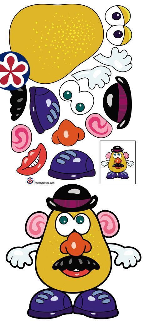 Mr Potato Head Template For Discussing The Five Senses Teachersmag