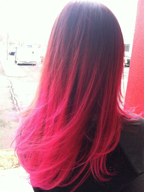 Pink Ombré Elumen Goldwell Elumen Hair Color Hair Color Without