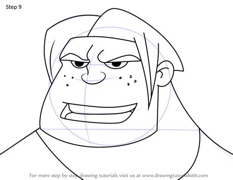 Learn How To Draw Big Mike From Kim Possible Kim Possible Step By Step Drawing Tutorials