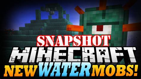 Minecraft Snapshot New Water Mobs Guardians Minecraft 18 Update