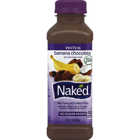Naked Juice Smoothie Protein Banana Chocolate 15 2 Fl Oz Instacart