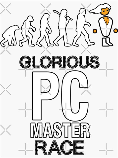 Glorious Pc Master Race Sticker For Sale By Nvdesigns Redbubble
