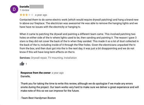 Negative Review Response Template