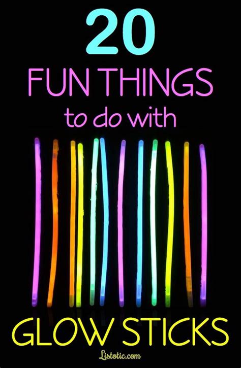 20 Fun Things To Do With Glow Sticks