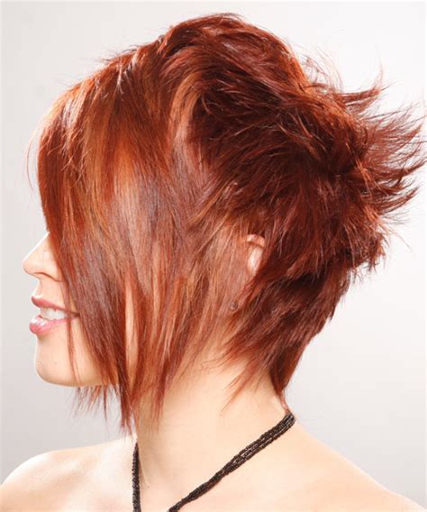 We did not find results for: Short Straight Ginger Red Hairstyle with Asymmetrical Bangs