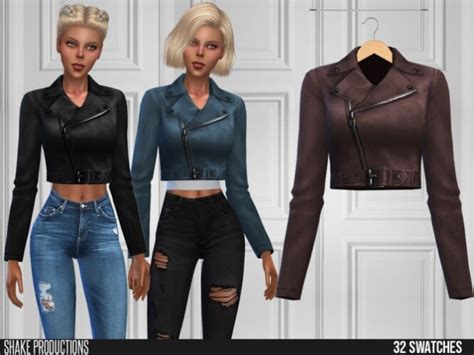 471 Leather Jacket By Shakeproductions At Tsr Sims 4 Updates