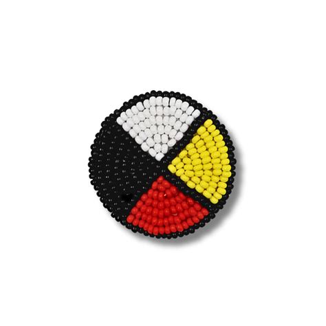 Medicine Wheel Pin Indigenous Craft At Tribal Roots