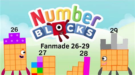 My Fanmade Numberblocks 26 29 Youtube Theme Loader