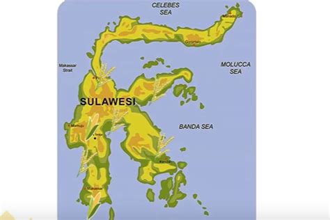 Kondisi Geografis Pulau Sulawesi Berdasarkan Peta Indonesia Kunci