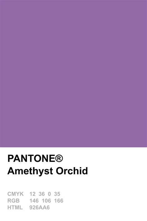 Pantone 2015 Amethyst Orchid Paletas De Colores Disenos De Unas