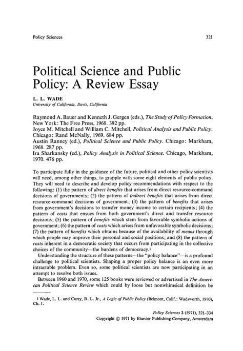 Political scientist harold laswell said it best: 👍 Political science paper example. Political Science ...