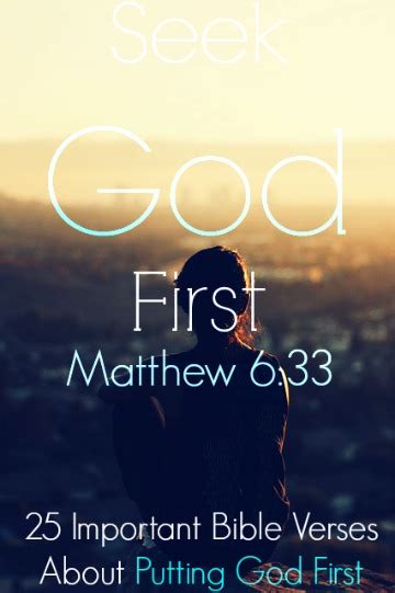 25 Important Bible Verses About Putting God First