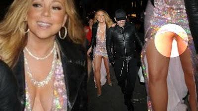 Mariah Carey Suffers Wardrobe Malfunction In Plunging Glitzy Dress In