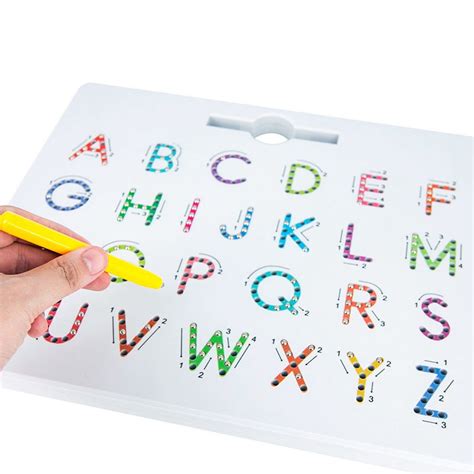 2pcs Magnetic Alphabet Trace Board Double Sided Upper And Lower Case