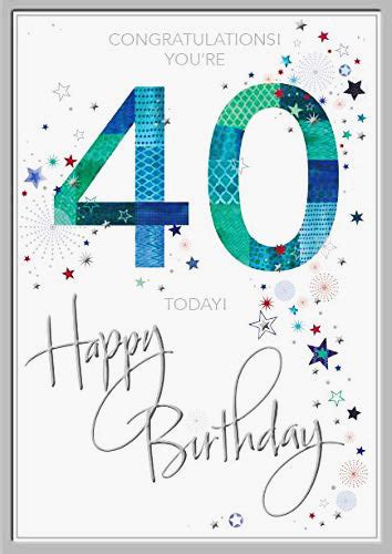 40th Birthday Card Man 40th Birthday Card 40th Birthday Card For A