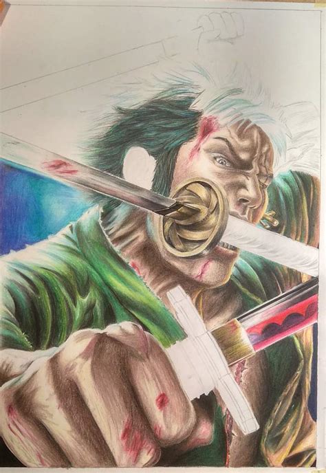 Drawing A Realistic Roronoa Zoro One Piece Amino