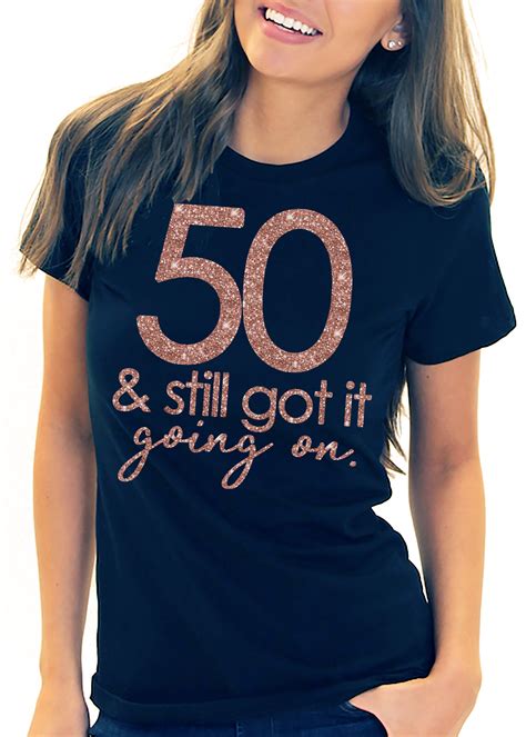 50th Birthday Shirt Glam Fierce Fabulous And 50 Tee Birthday Etsy