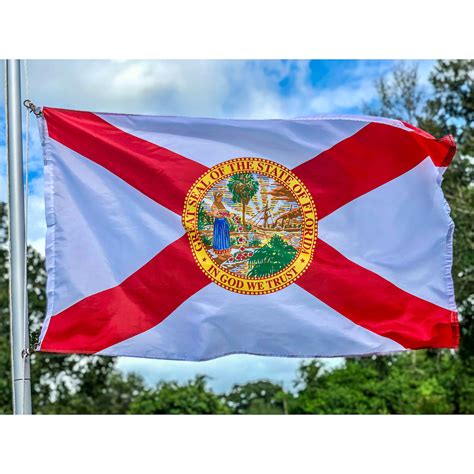 Florida Nylon Printed Flag 3 X 5 Ft