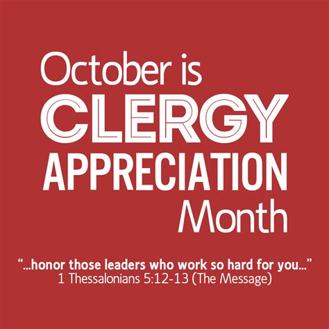 October Is Clergy Appreciation Month Honor Those Leaders Who Work