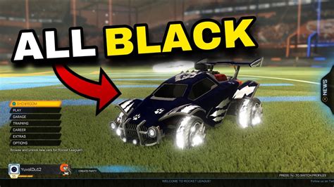 Rocket League How To Get A Fully Black Car Without Glitch - YouTube