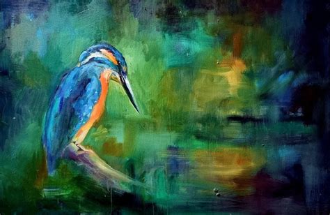 Kingfisher Painting — Sue Gardner Original Paintings