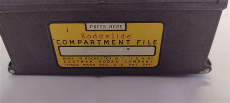 Vintage Kodak Kodaslide Compartment File Slide Storage Metal Box Ebay