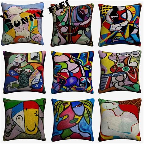 Picasso Women Abstract Decorative Pillow Covers For Sofa Home Decor