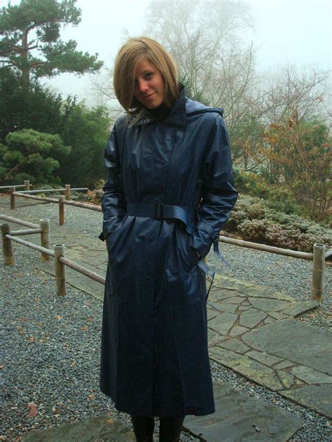 Blue Rubber Raincoat | Black raincoat, Hooded raincoat, Raincoat