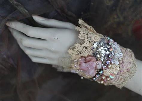 Romantic Ornate Wrist Wrap Inspired By Refined Winter Shades And