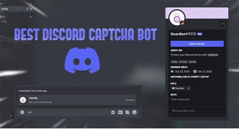 The Best Discord Captcha Bot Guardian Bot Showcase 2023 Youtube