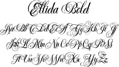 Ellida Bold Font By Wiescher Design Tattoo Handwriting Fonts Tattoo