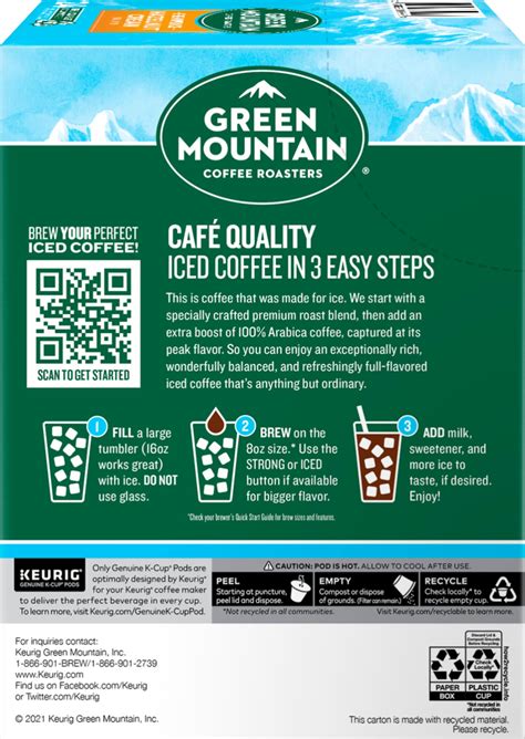 Best Buy Green Mountain Coffee Brew Over Ice Hazelnut Cream K Cup Pods