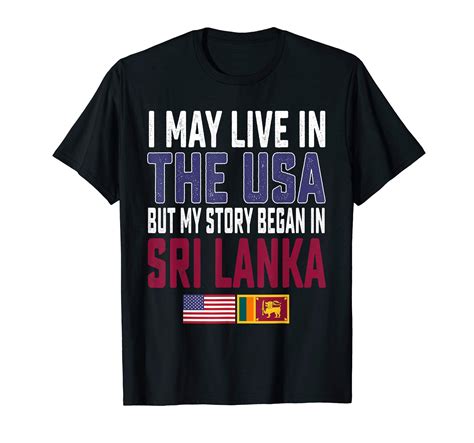Buy Sri Lankan American Half Sri Lanka Usa Patriot Tshirt Online At