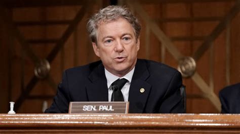 Sen Rand Paul During Wednesday Senate Hearing The Election In Many