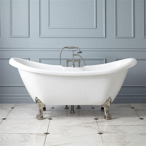 Clawfoot bathtubs have been around since the late 1800's and have always been considered a luxury. Rosalind Acrylic Clawfoot Tub - Lion Paw Feet - Bathtubs ...