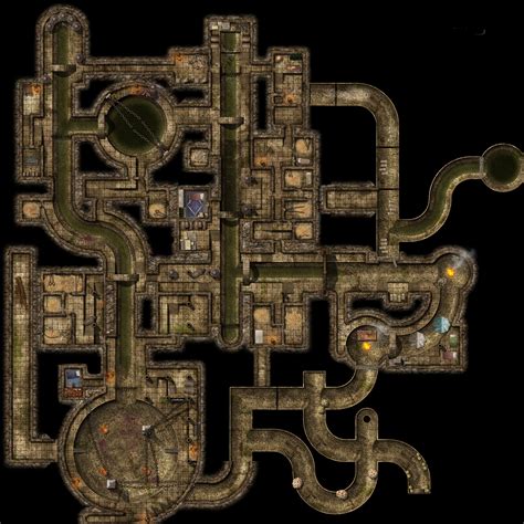 Sprawling Map Of Catacombs In Forgotten Realms Tyranny Of Dragons World Anvil