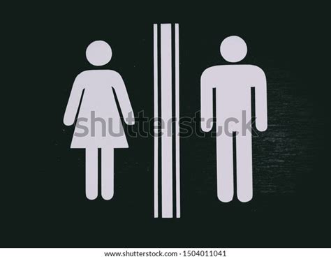Male Female Toilet Symbols On Wood Stock Photo 1504011041 Shutterstock