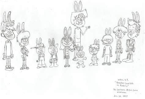 Loud Kids Genderbent And As Rabbits By Willm3luvtrains On Deviantart